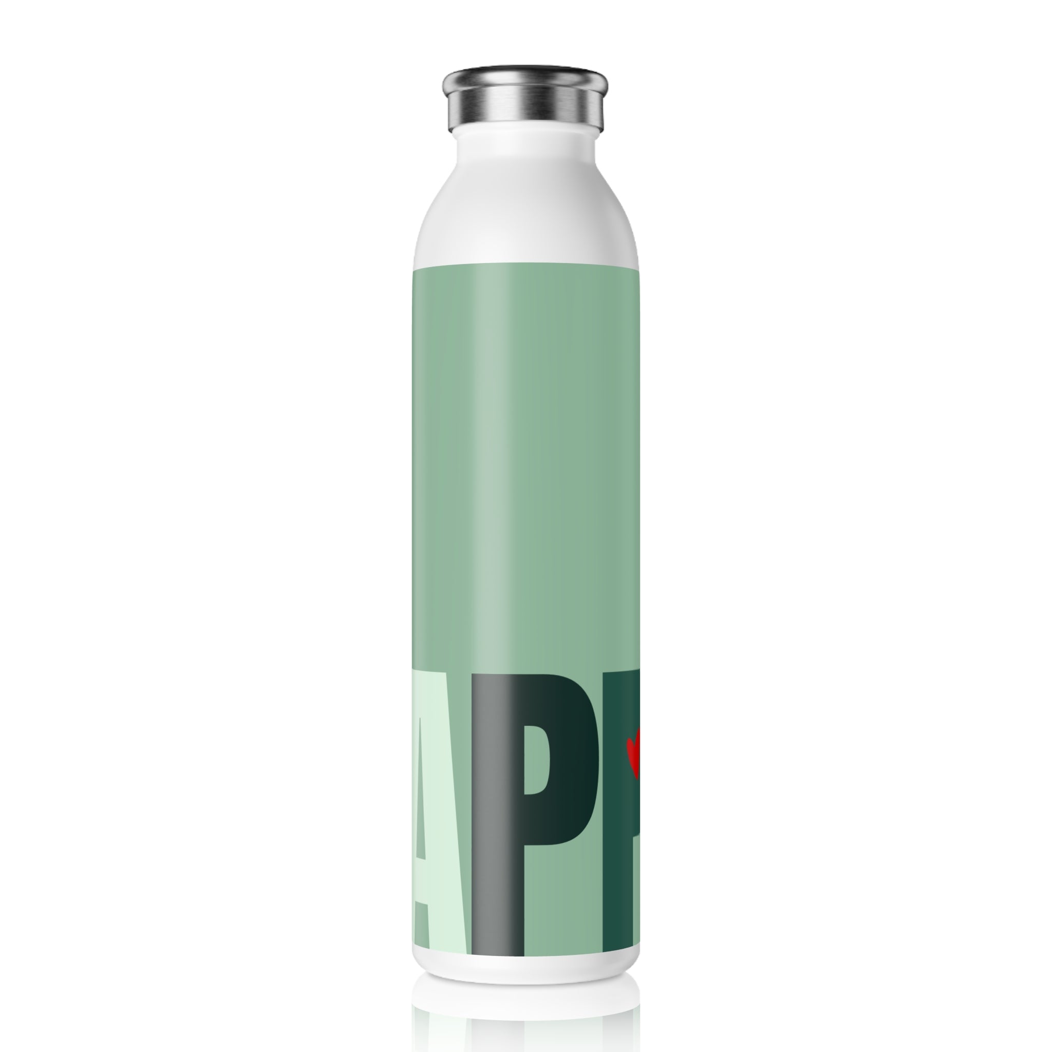 Stainless Water Bottle —Fresh Mint Happy Bottle- Reusable