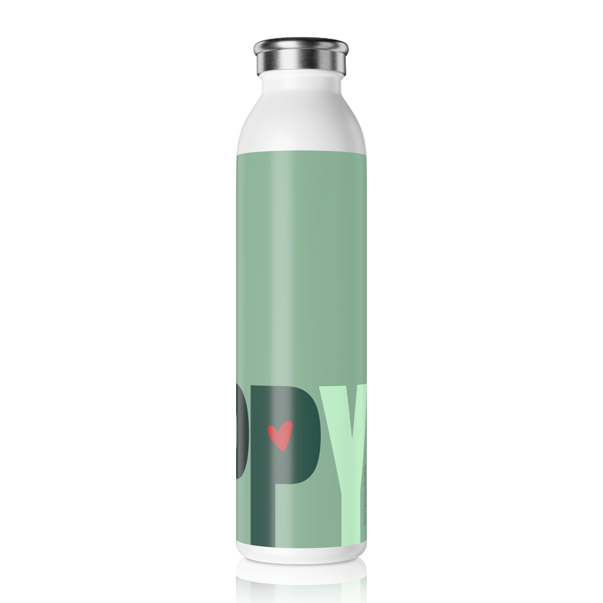 Stainless Water Bottle —Fresh Mint Happy Bottle- Reusable