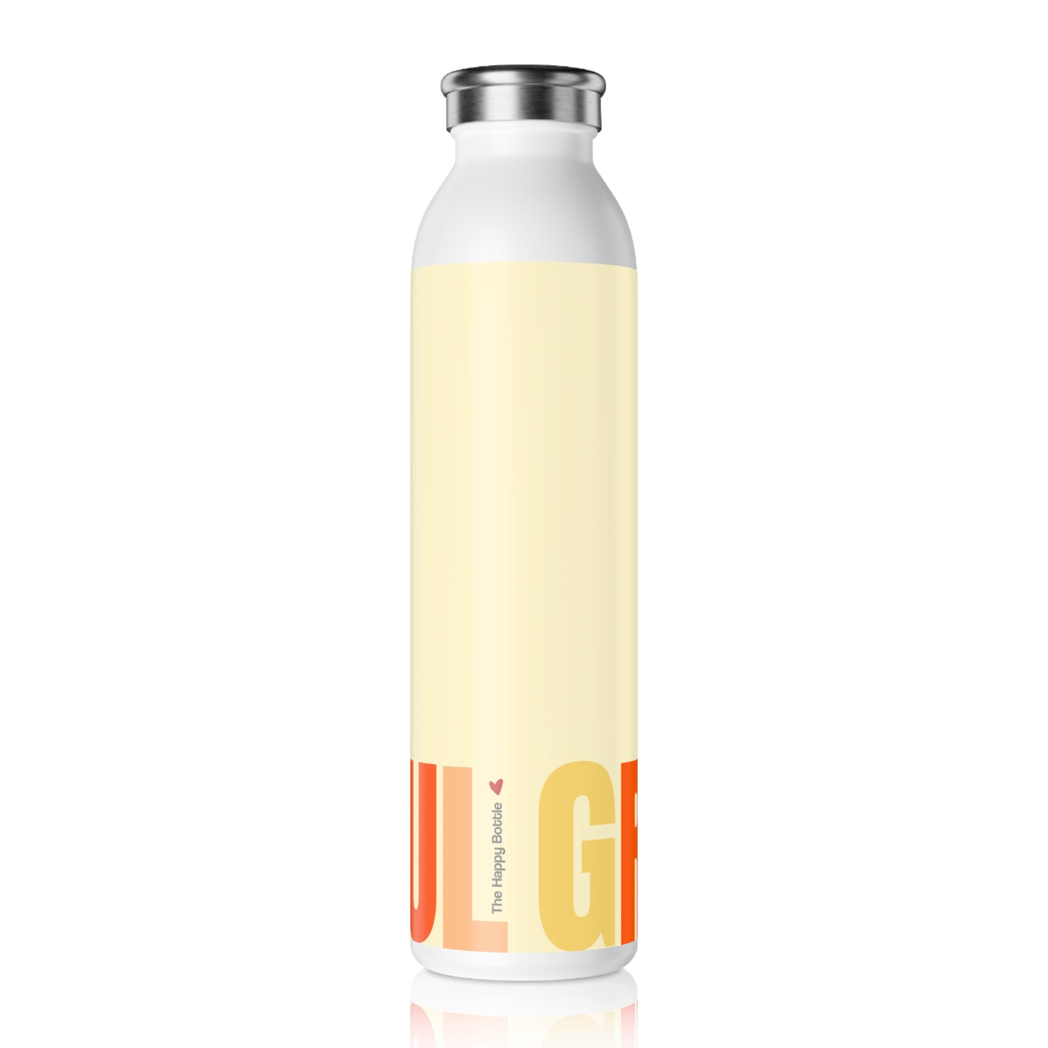 Stainless Water Bottle —Orange You Lucky Grateful Bottle