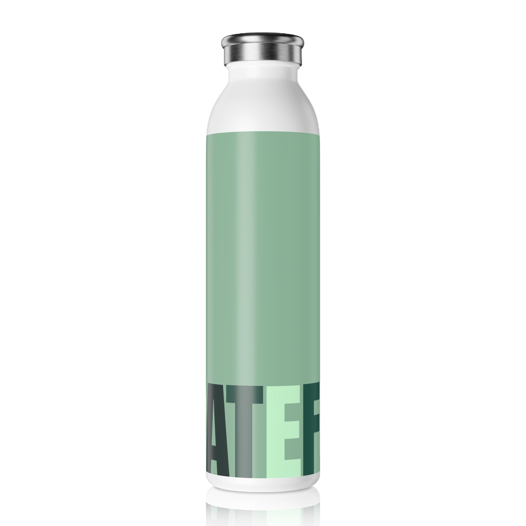 Stainless Water Bottle —Fresh Mint Grateful Bottle- Reusable