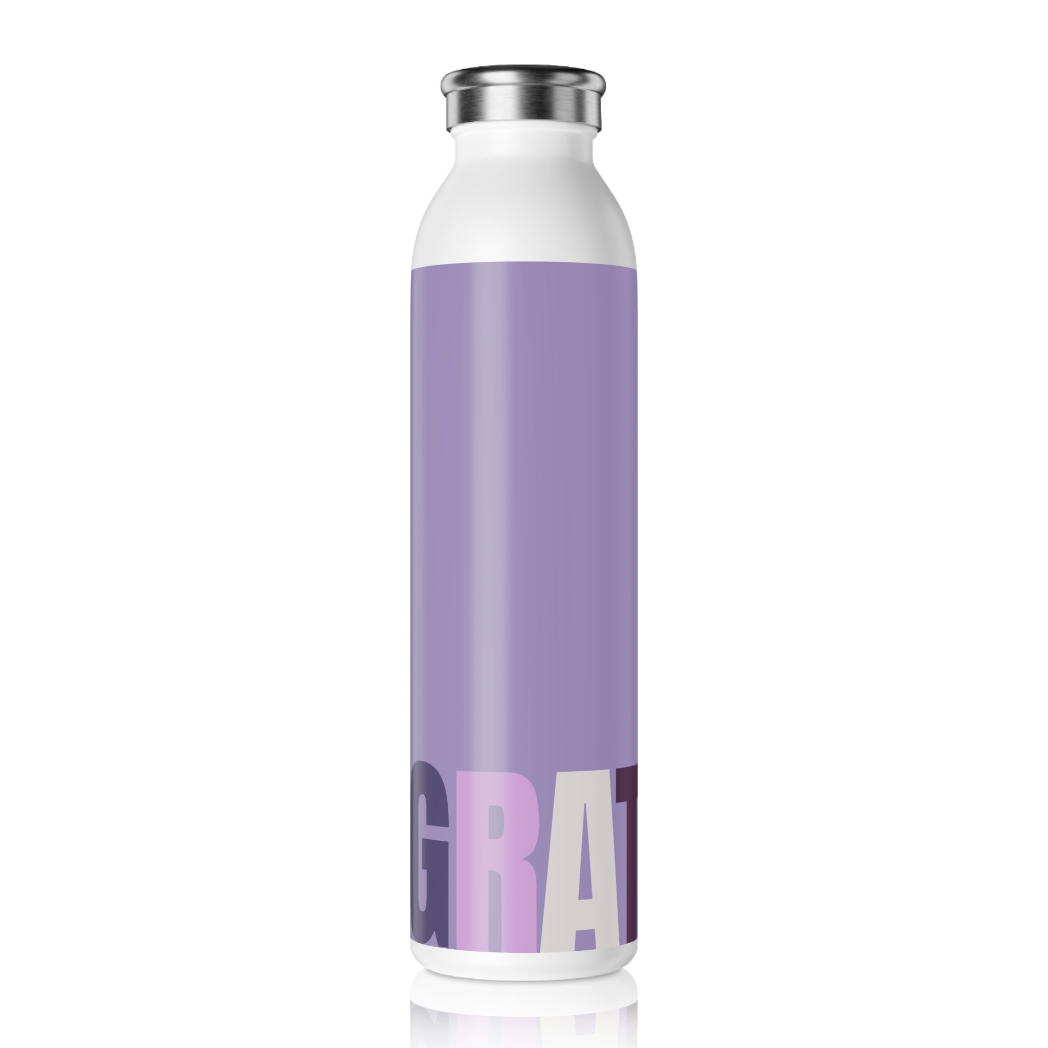 Stainless Water Bottle —Amethyst Grateful Bottle- Reusable