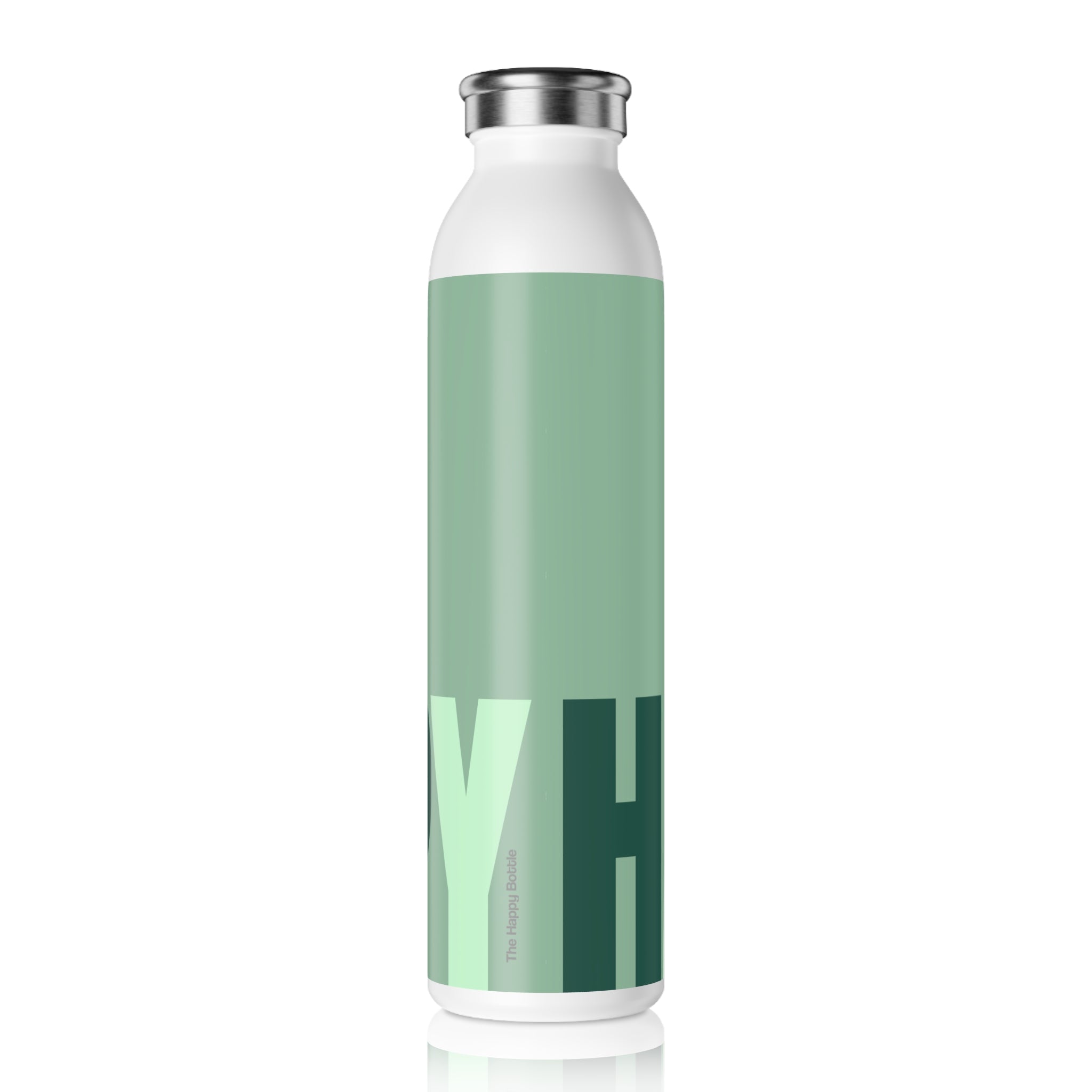 Stainless Water Bottle —Fresh Mint Happy Bottle- Reusable