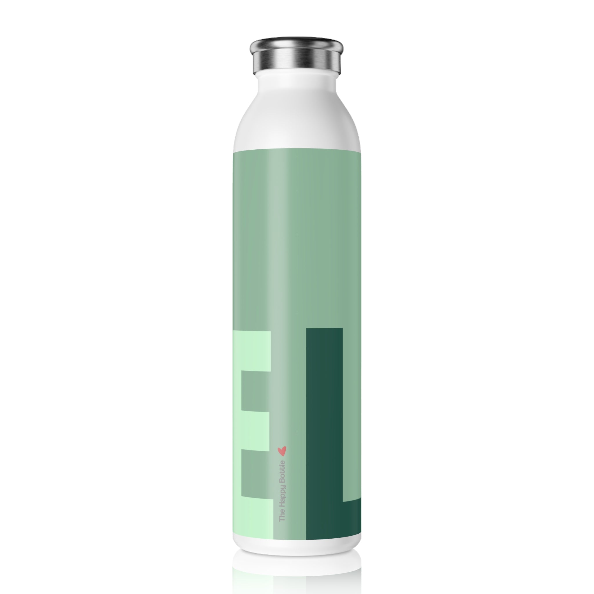 Stainless Water Bottle —Fresh Mint Love  Bottle- Reusable