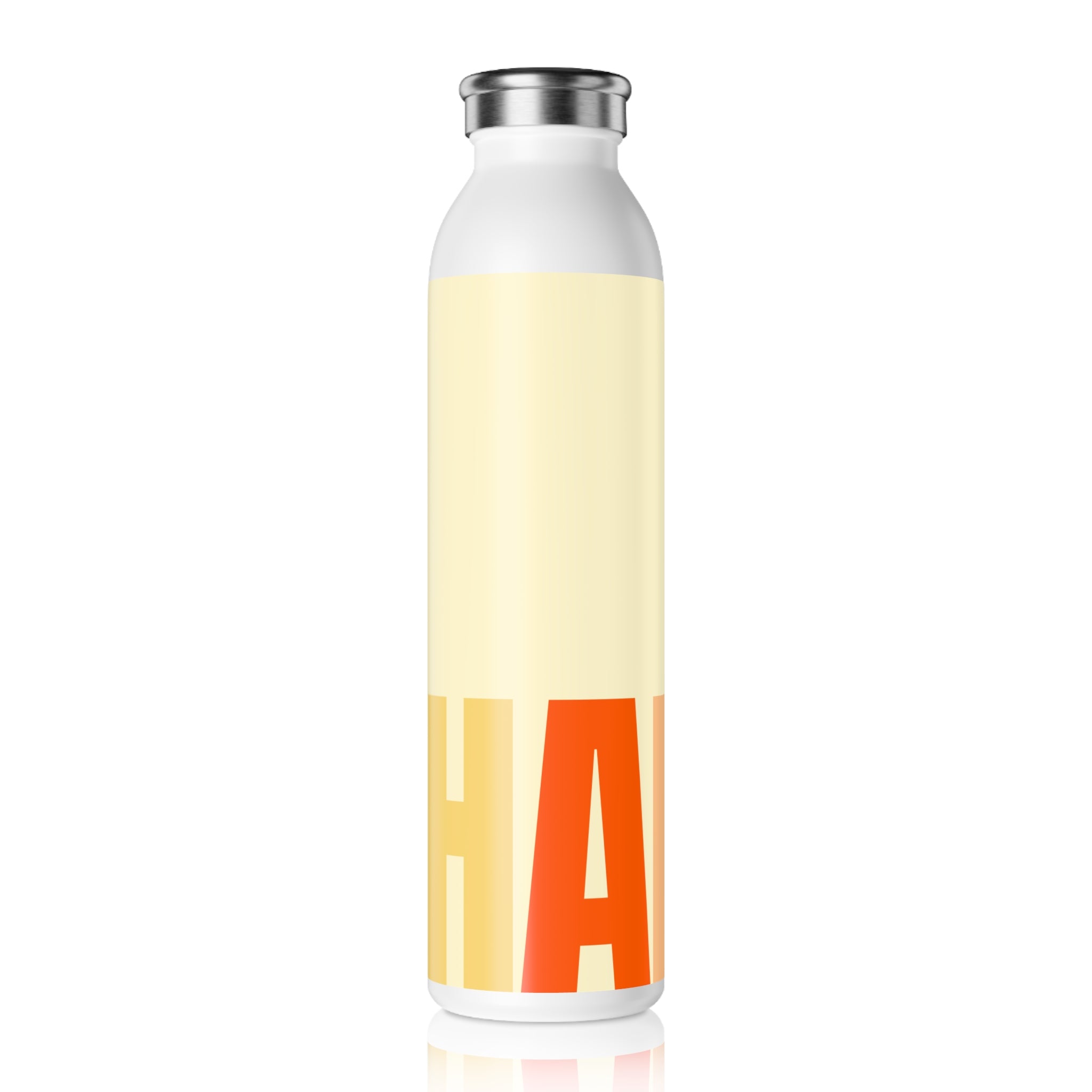 Stainless Water Bottle —Orange You Lucky Happy Bottle