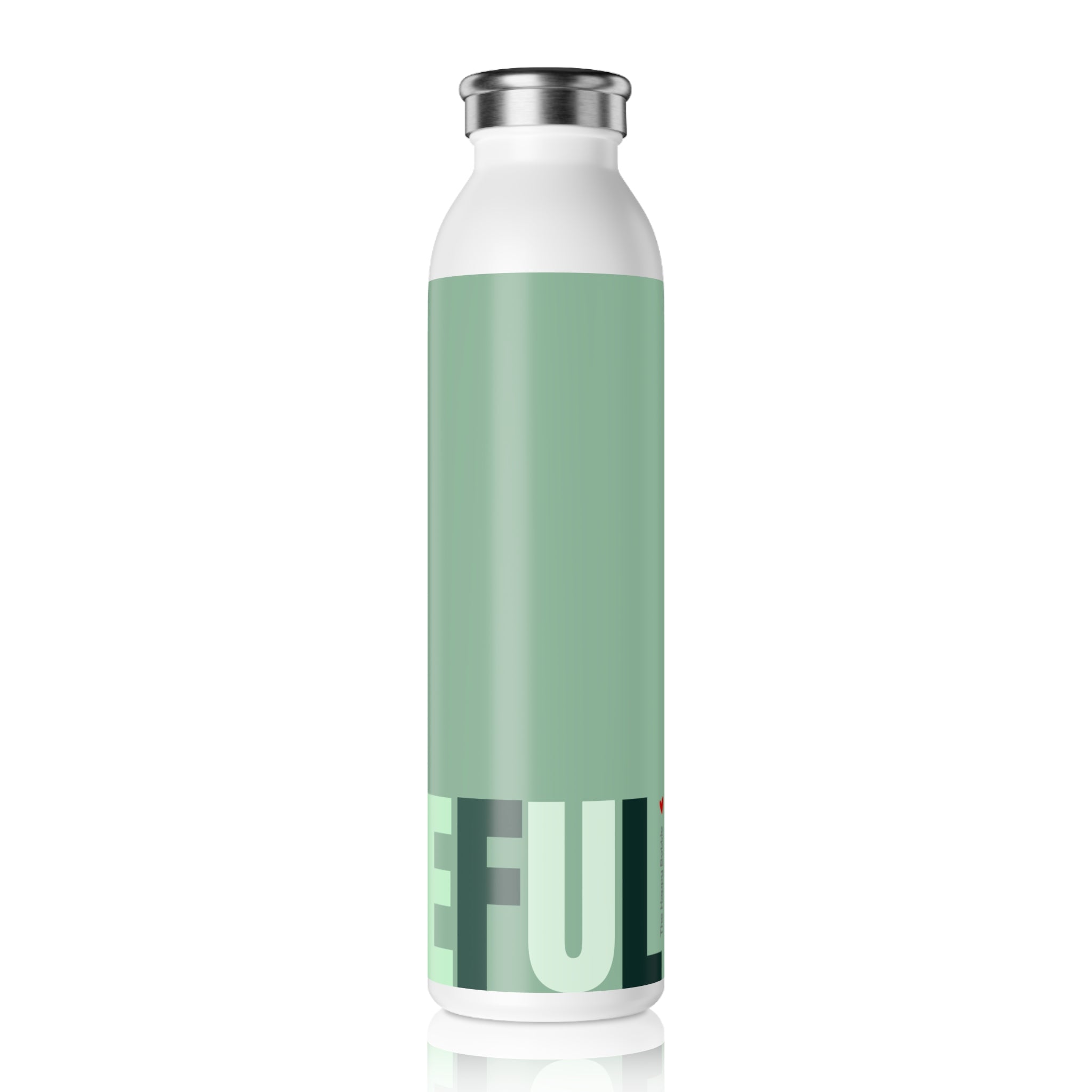 Stainless Water Bottle —Fresh Mint Grateful Bottle- Reusable