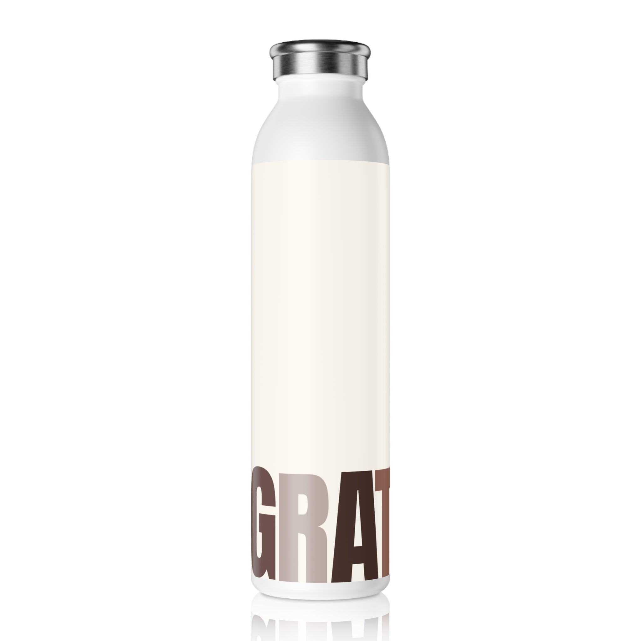 Stainless Water Bottle — White Chocolate Grateful Bottle