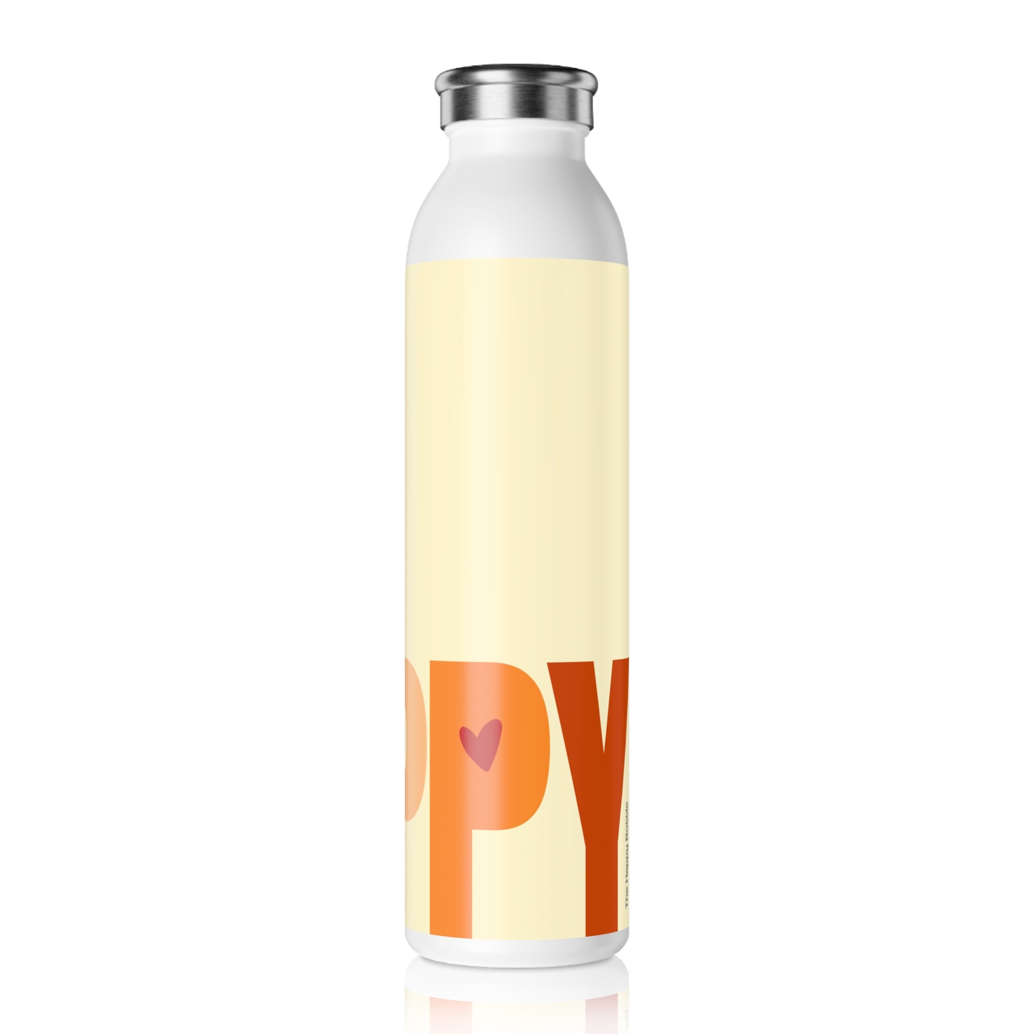 Stainless Water Bottle —Orange You Lucky Happy Bottle