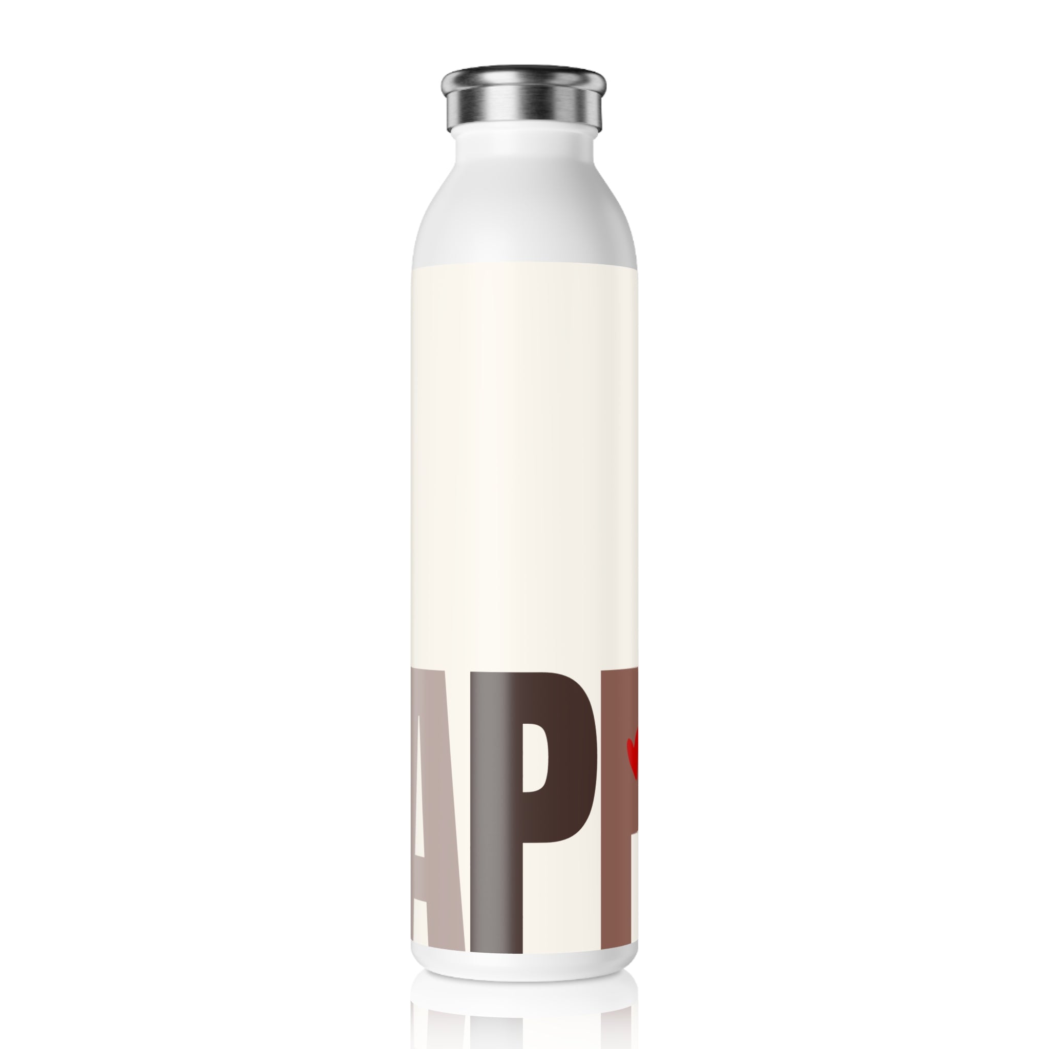 Stainless Water Bottle — White Chocolate Happy Bottle