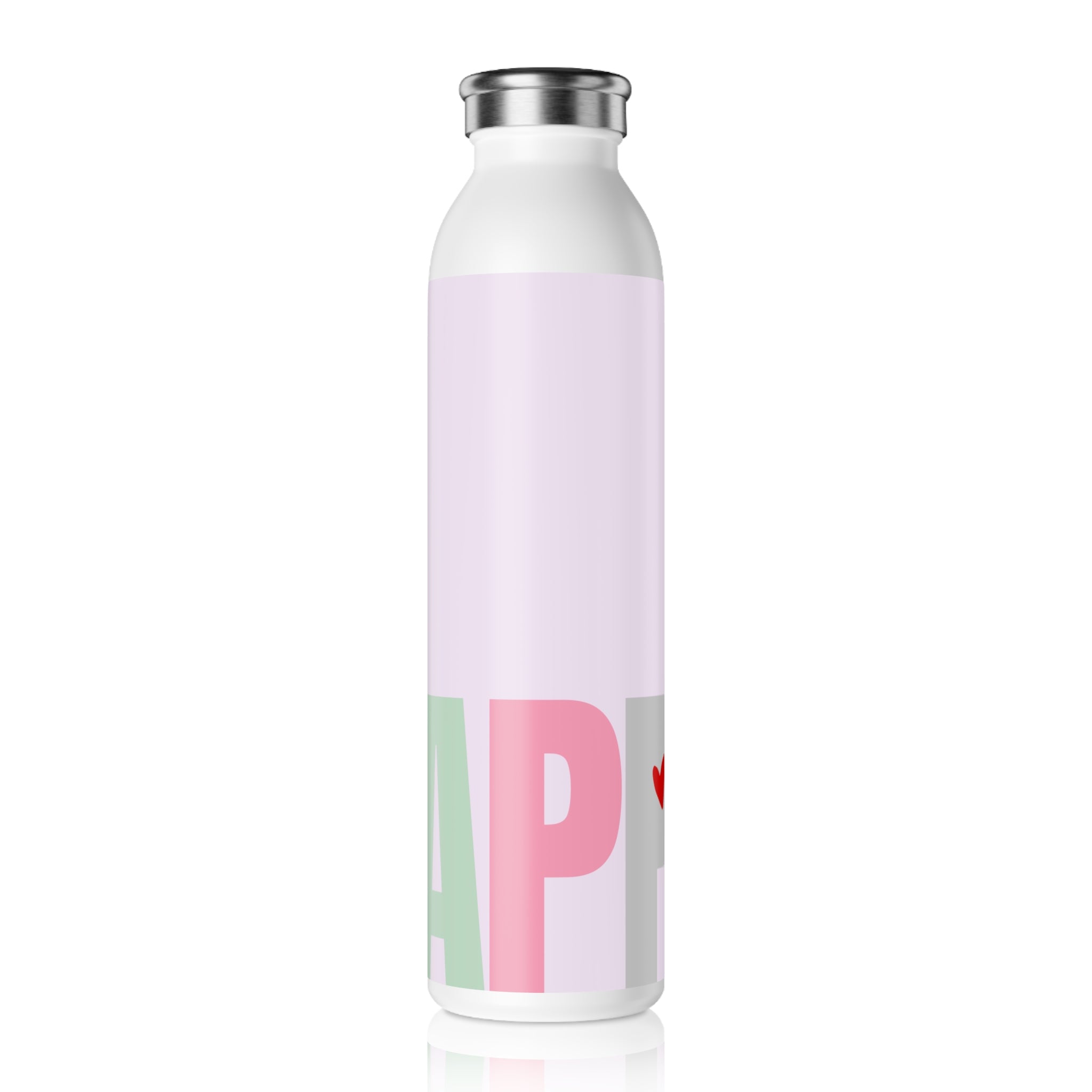 Stainless Water Bottle —Cupids  Pink Happy Bottle- Reusable