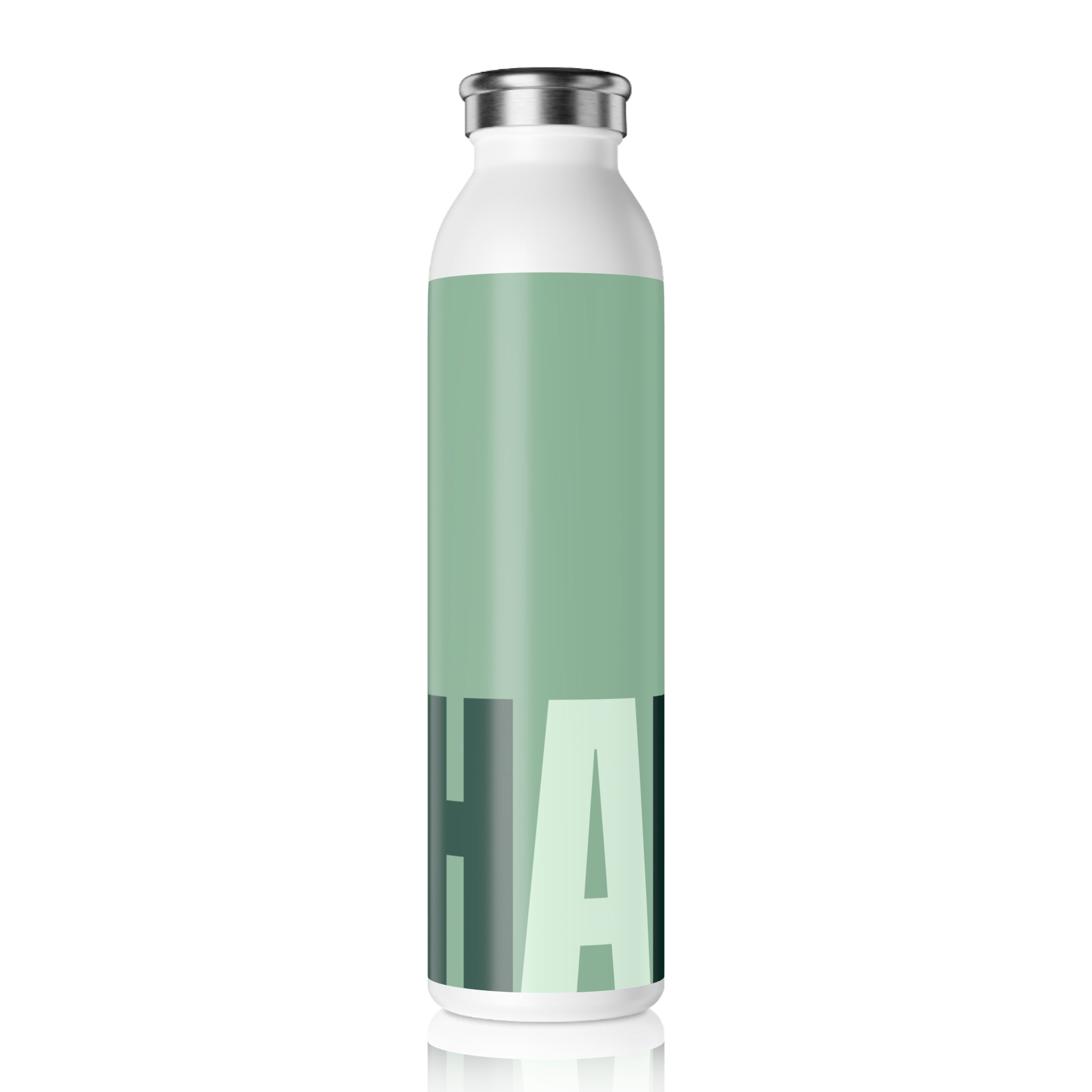 Stainless Water Bottle —Fresh Mint Happy Bottle- Reusable