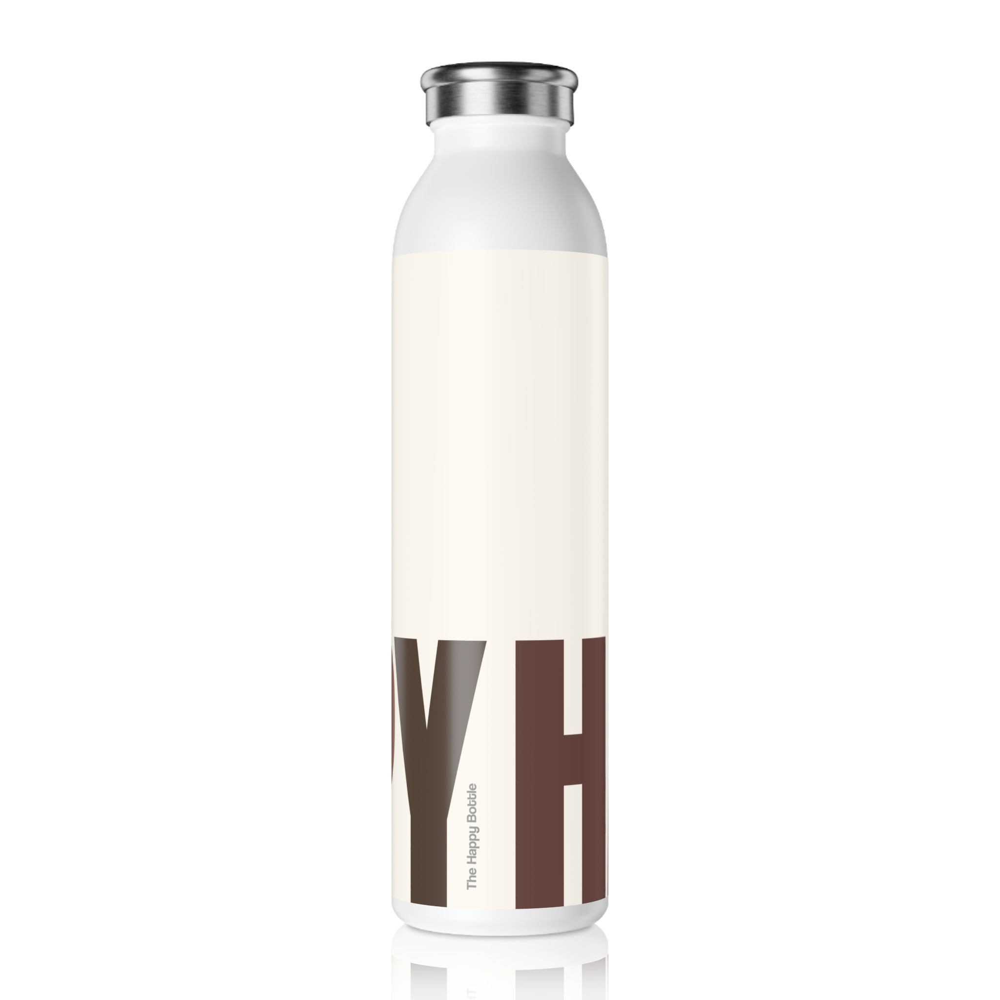 Stainless Water Bottle — White Chocolate Happy Bottle