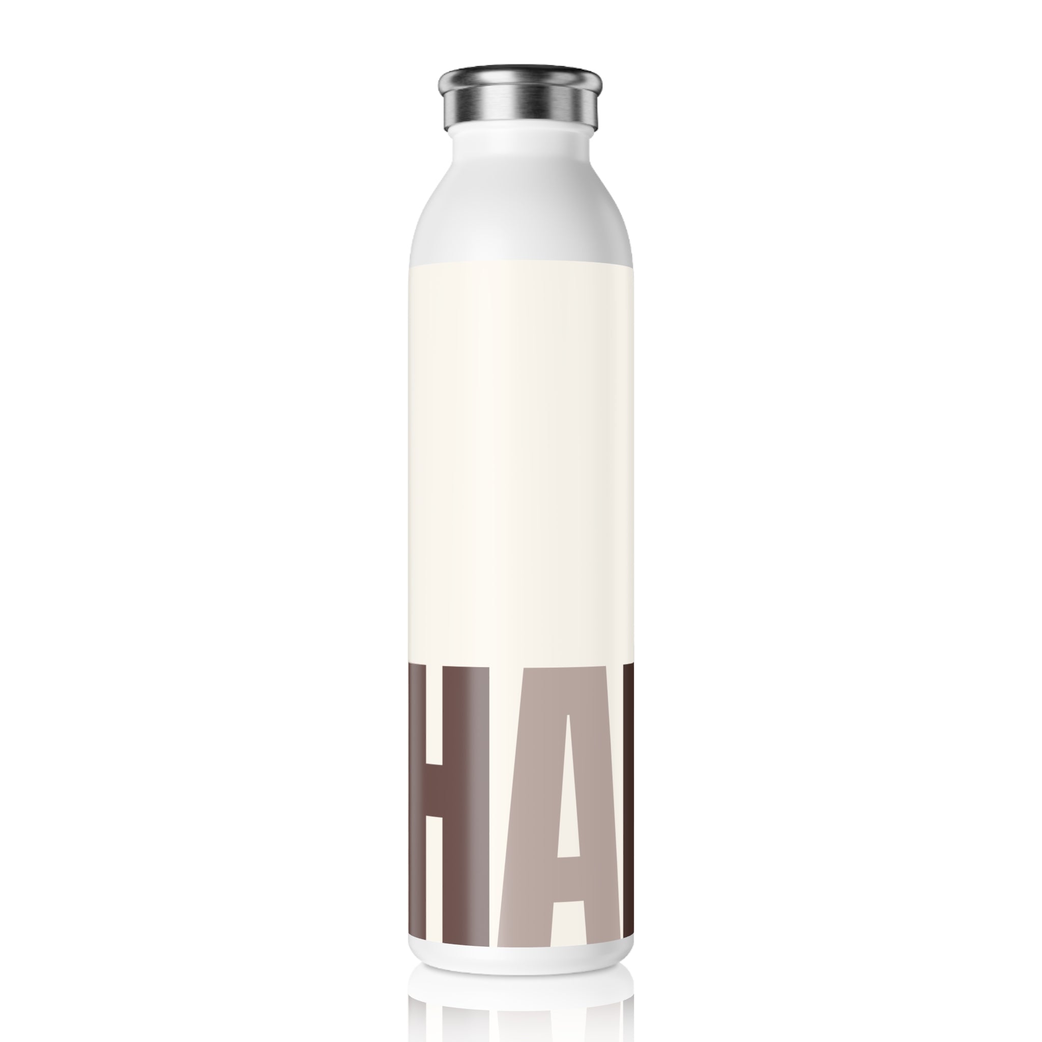 Stainless Water Bottle — White Chocolate Happy Bottle
