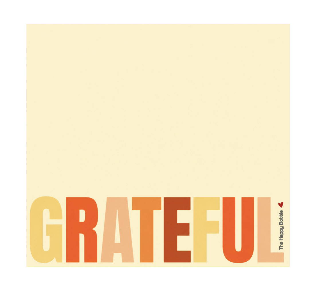 Stainless Water Bottle —Orange You Lucky Grateful Bottle